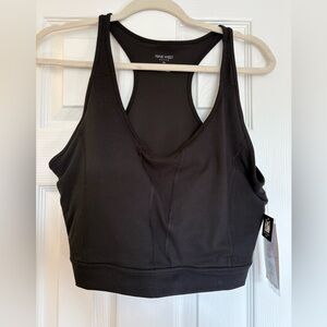 Nine West Black Racerback Supportive Sports Bra